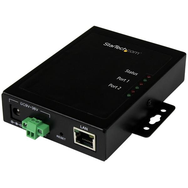 2-Port Serial-to-IP Ethernet Device Server - RS232 - Metal and Mountable Carousel 1