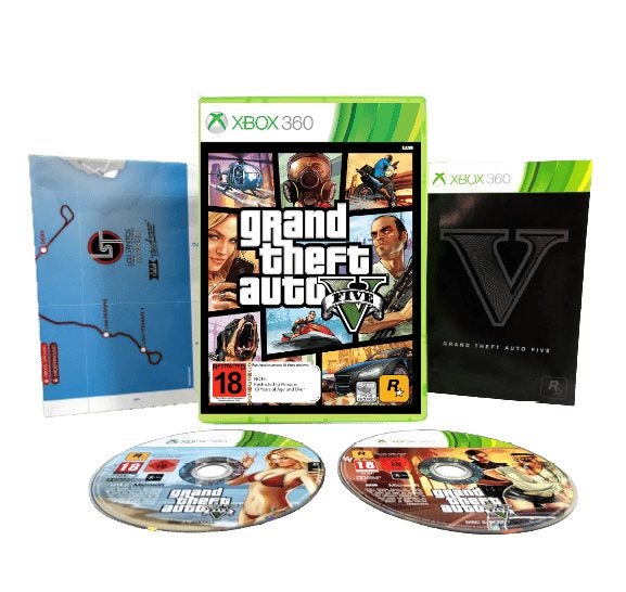 Grand Theft Auto 5 GTA V (GTA 5) XBox 360 *COMPLETE COLLECTOR'S* Carousel 1