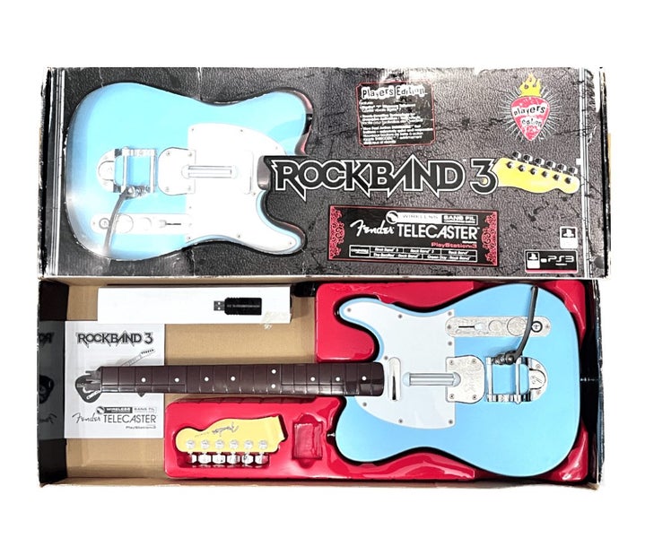 ROCK BAND 3 Fender Telecaster Metallic Blue *MINT IN BOX* Carousel 1