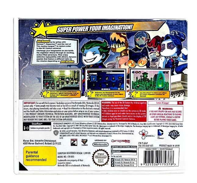 Scribblenauts Unmasked - A DC Comics Adventure (3DS) *COMPLETE* Carousel 2
