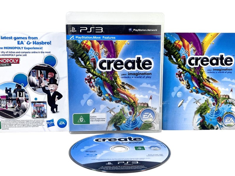 CREATE: Your Imagination Unlocks a World of Play (PS3) *MINT COMPLETE* Carousel 1