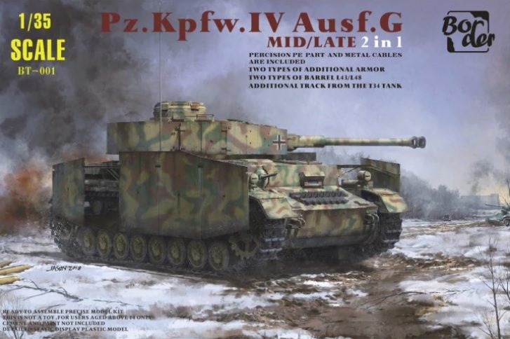 Pz.Kpfw.IV Ausf.G Mid/Late 2 in 1 Border Model | No. BT-001 | 1:35 Carousel 1