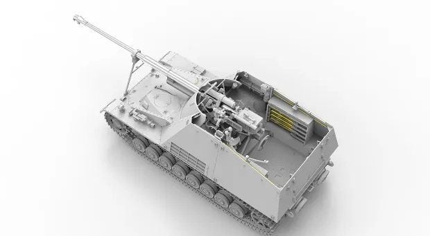 Sd.Kfz. 164 Nashorn Early/Command w/4 figures Border Model | No. BT-024 | 1:35 Carousel 2