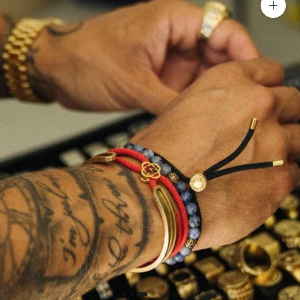 Craftd London - Red Clover Cord Bracelet Carousel 4