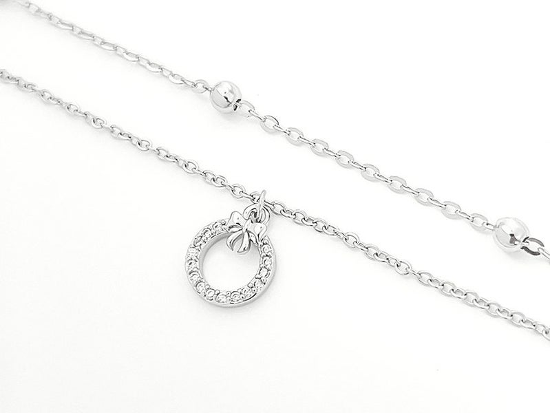 Exquisite Zirconia-Inlaid Platinum Fashion Anklet Carousel 2