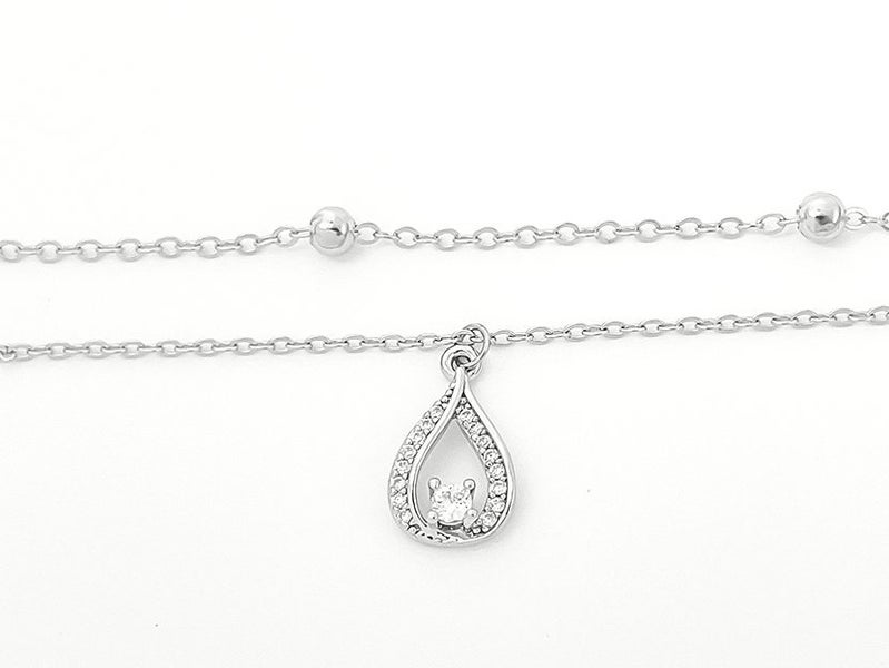 Exquisite Zirconia-Inlaid Platinum Fashion Anklet Carousel 1