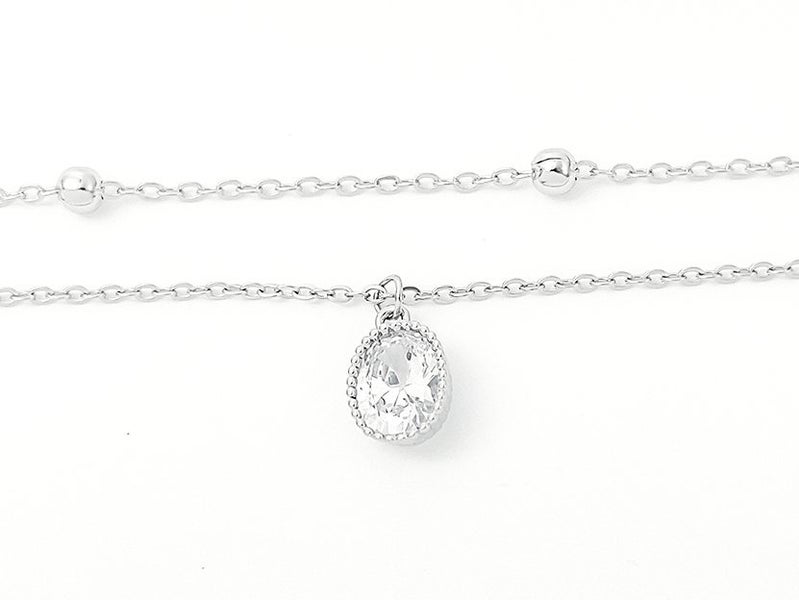 Exquisite Zirconia-Inlaid Platinum Fashion Anklet Carousel 1