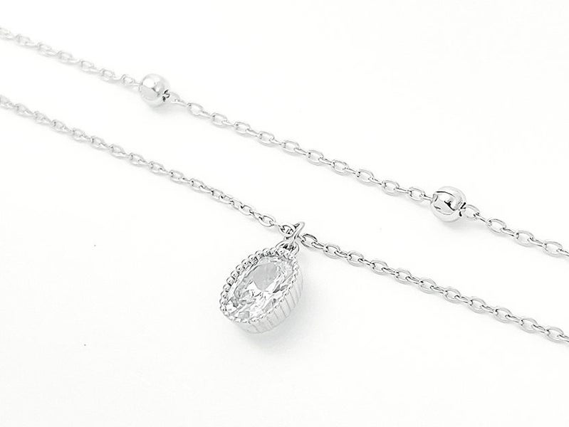 Exquisite Zirconia-Inlaid Platinum Fashion Anklet Carousel 2