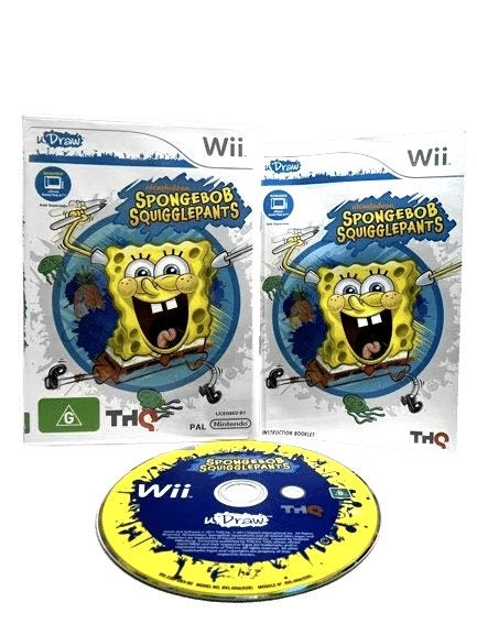SPONGEBOB SQUIGGLEPANTS (uDraw Wii Edition) *MINT COMPLETE* Carousel 1