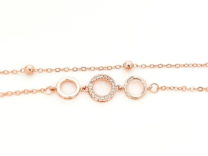 Rose Gold and Zirconia Exquisite Bracelet Carousel 2