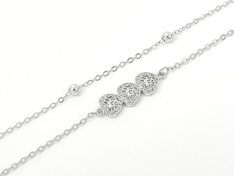 White Gold and Zirconia Elegant Bracelet Carousel 1