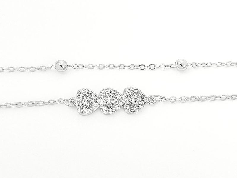 White Gold and Zirconia Elegant Bracelet Carousel 2
