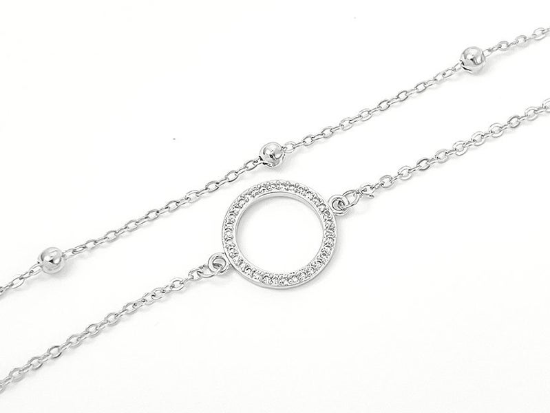 White Gold and Zirconia Elegant Bracelet Carousel 1