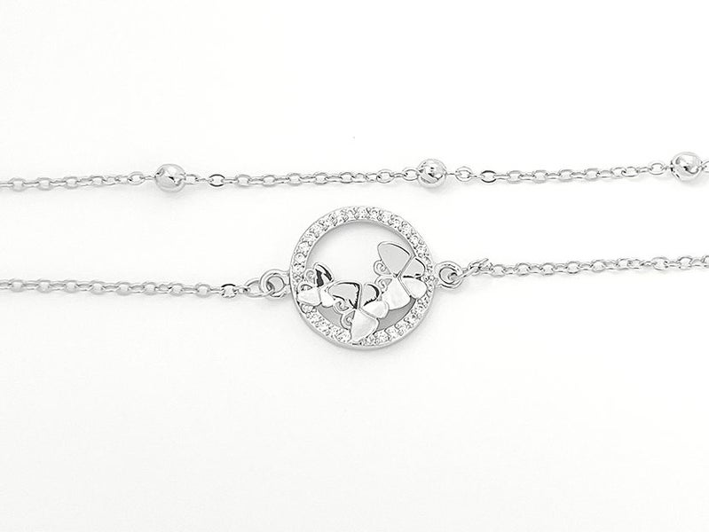 White Gold and Zirconia Elegant Bracelet Carousel 2