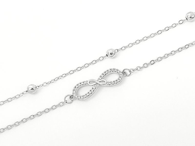 White Gold and Zirconia Elegant Bracelet Carousel 1