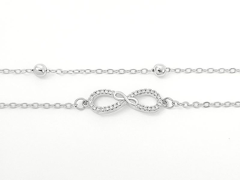 White Gold and Zirconia Elegant Bracelet Carousel 2