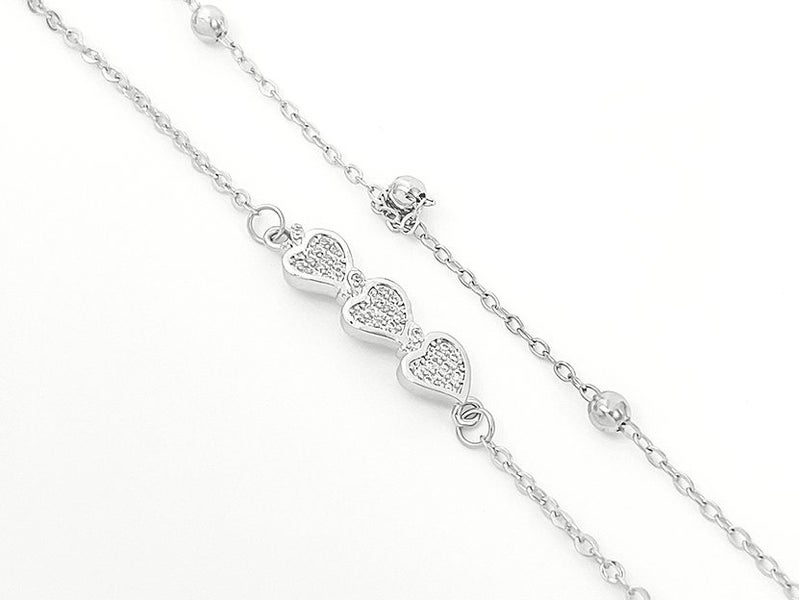 White Gold and Zirconia Elegant Bracelet Carousel 1