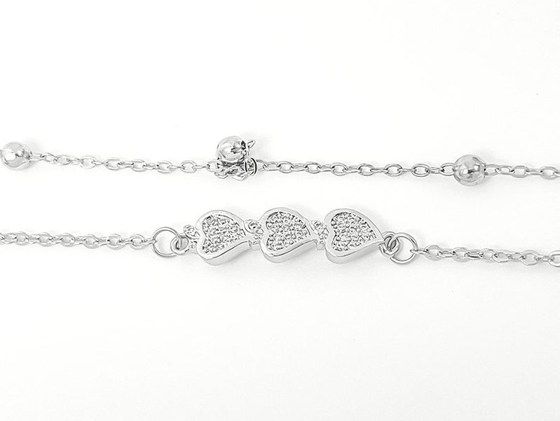 White Gold and Zirconia Elegant Bracelet Carousel 2