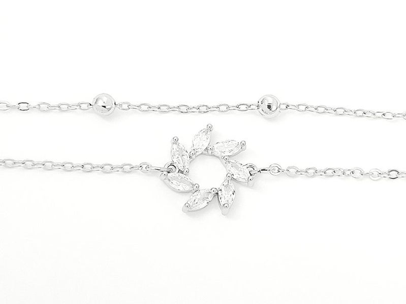 White Gold and Zirconia Elegant Bracelet Carousel 2