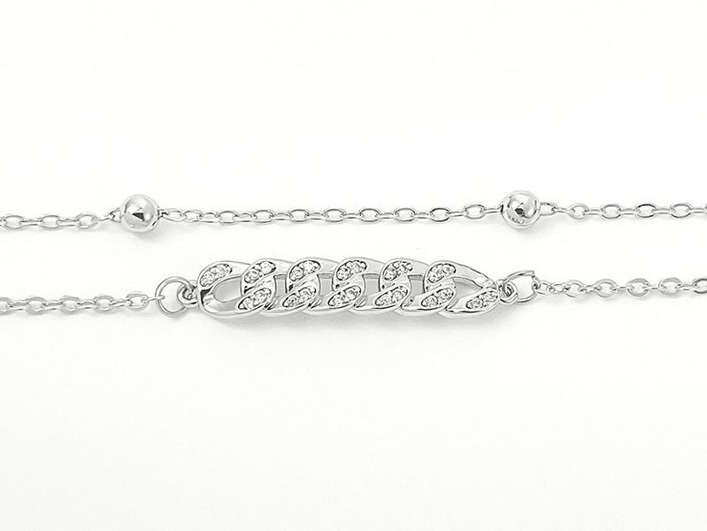 White Gold and Zirconia Elegant Bracelet Carousel 2