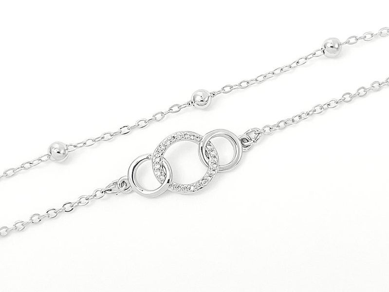 White Gold and Zirconia Elegant Bracelet Carousel 1