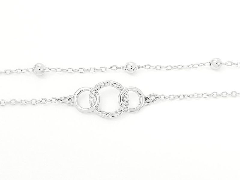 White Gold and Zirconia Elegant Bracelet Carousel 2