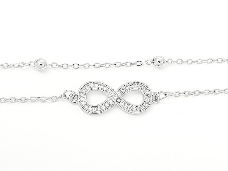 White Gold and Zirconia Elegant Bracelet Carousel 2