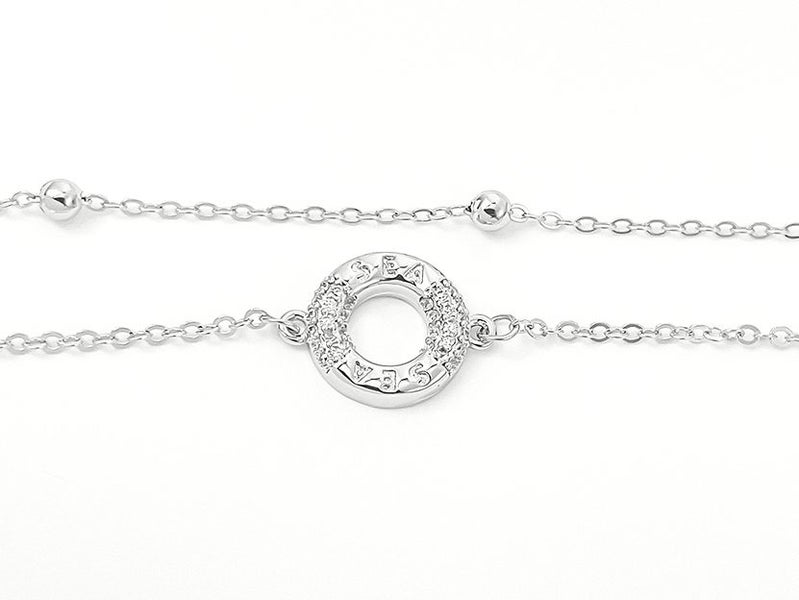 White Gold and Zirconia Elegant Bracelet Carousel 2