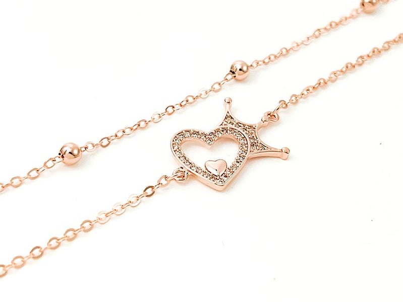 Rose Gold and Zirconia Exquisite Bracelet Carousel 1