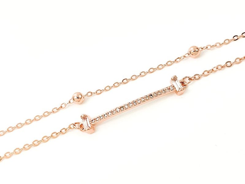 Rose Gold and Zirconia Exquisite Bracelet Carousel 2
