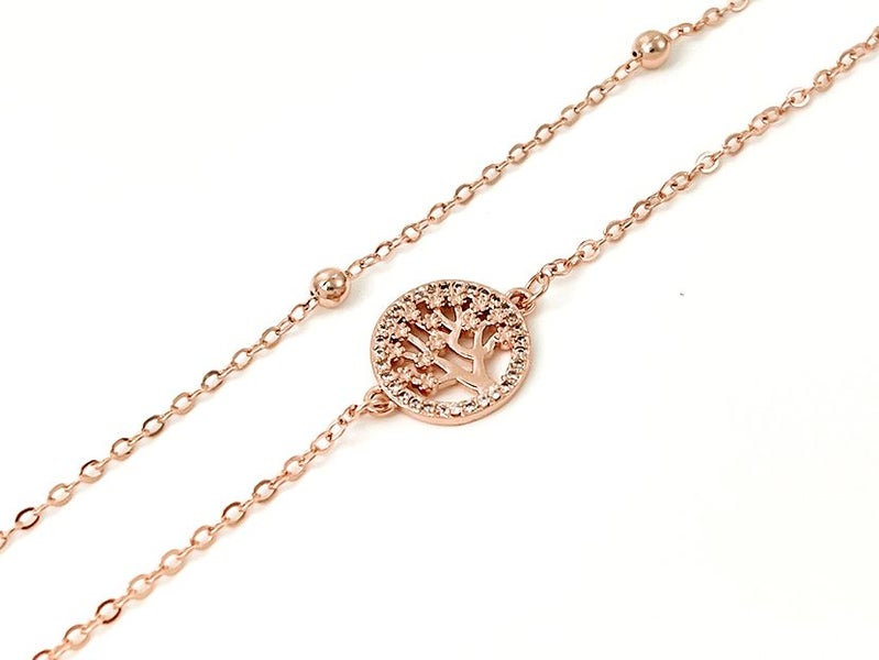 Rose Gold and Zirconia Exquisite Bracelet Carousel 1