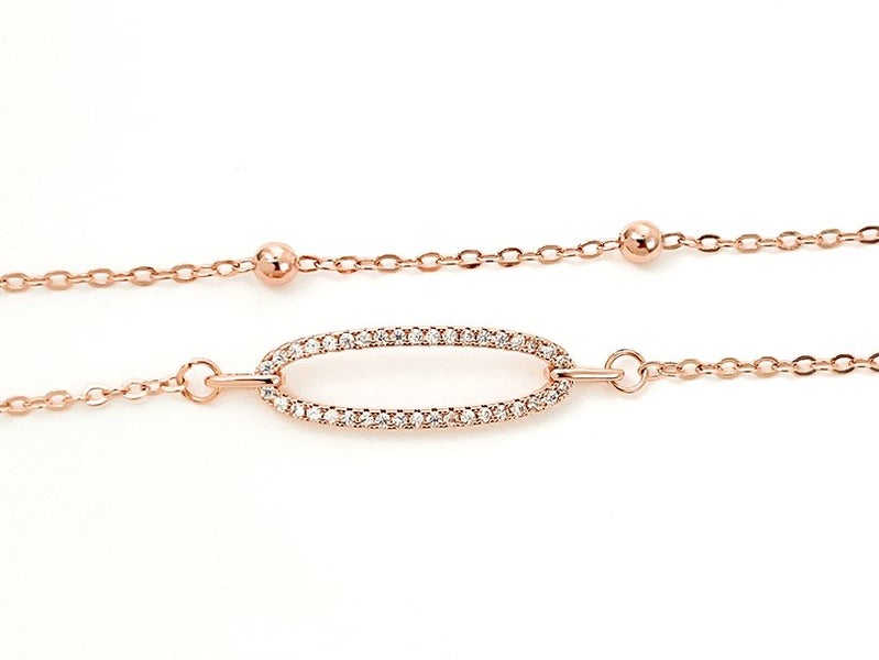 Rose Gold and Zirconia Exquisite Bracelet Carousel 2