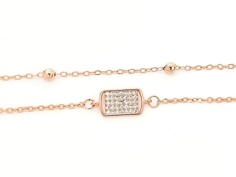 Rose Gold and Zirconia Exquisite Bracelet Carousel 2