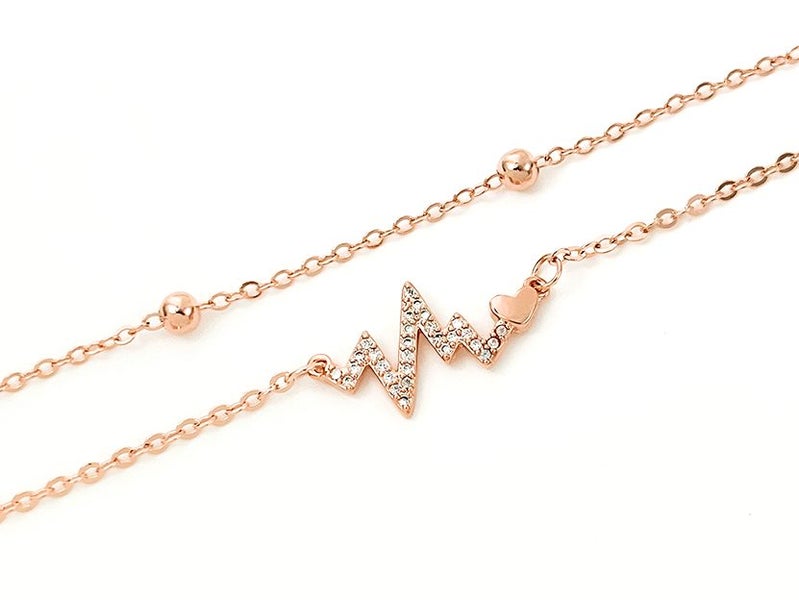 Rose Gold and Zirconia Exquisite Bracelet Carousel 1