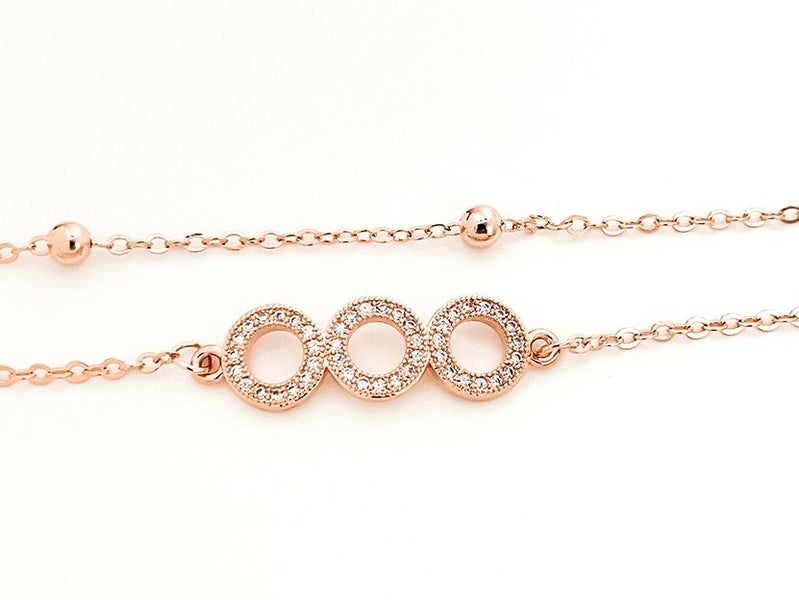 Rose Gold and Zirconia Exquisite Bracelet Carousel 2