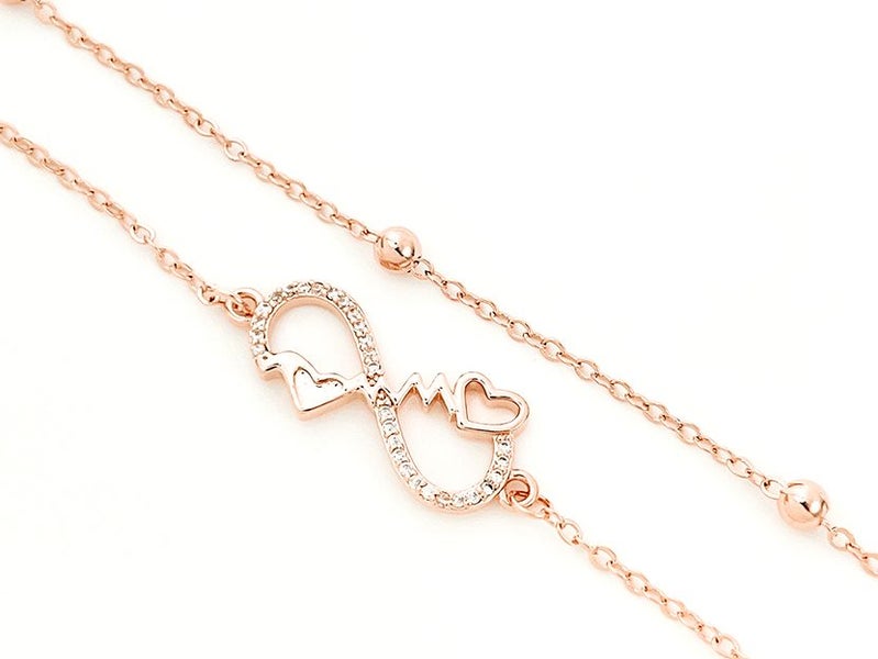 Rose Gold and Zirconia Exquisite Bracelet Carousel 2
