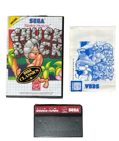 CHUCK ROCK (Sega Master System) *MINT COMPLETE* Carousel 1