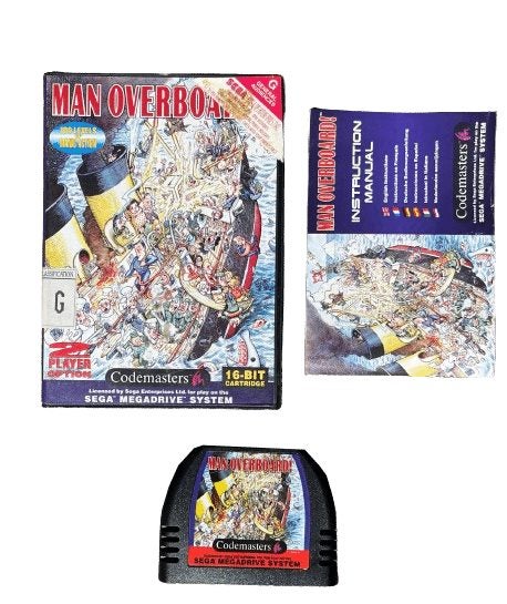 MAN OVERBOARD (Sega Mega Drive) *MINT COMPLETE* Carousel 1