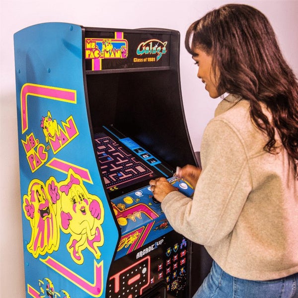 RETRO Arcade1Up Ms Pac-Man & Galaga class of '81 Arcade Machine Carousel 1