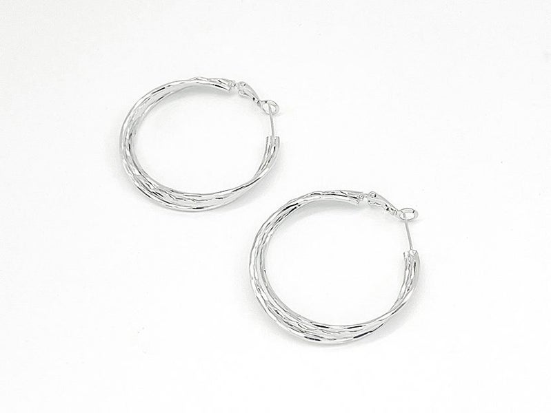 Glamorous Platinum Plated Elegant Earrings Carousel 1