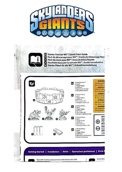 Skylanders Giants PORTAL RARE INSTRUCTIONS (NEW SEALED) Carousel 1