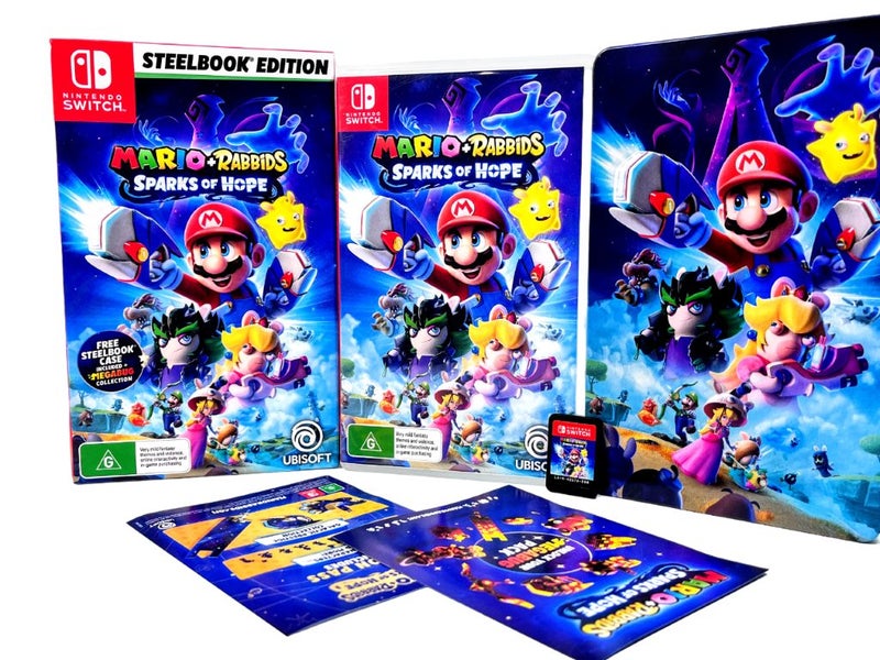 Mario + Rabbids: Sparks of Hope BOXED STEEL EDITION *MINT COMPLETE* Carousel 2