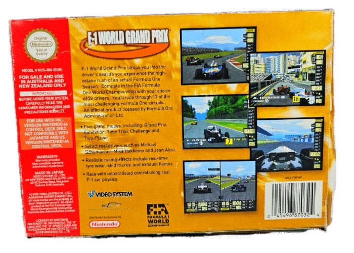 F1 World Grand Prix (N64) *BOXED NO MANUAL* Carousel 2