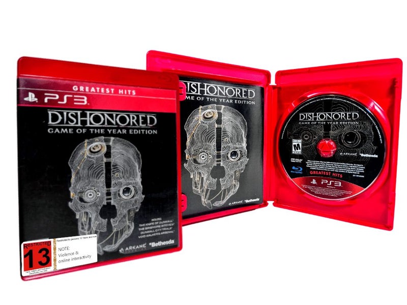 Dishonored GOTY Edition (PS3 MINT COMPLETE) *GENUINE RED CASE* Carousel 1