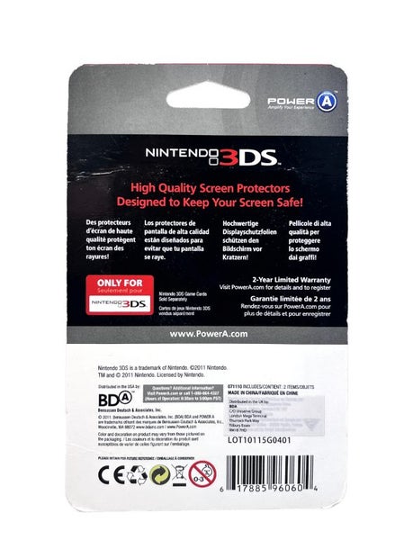 GENUINE Nintendo 3DS Screen Protectors *NEW SEALED* Carousel 2