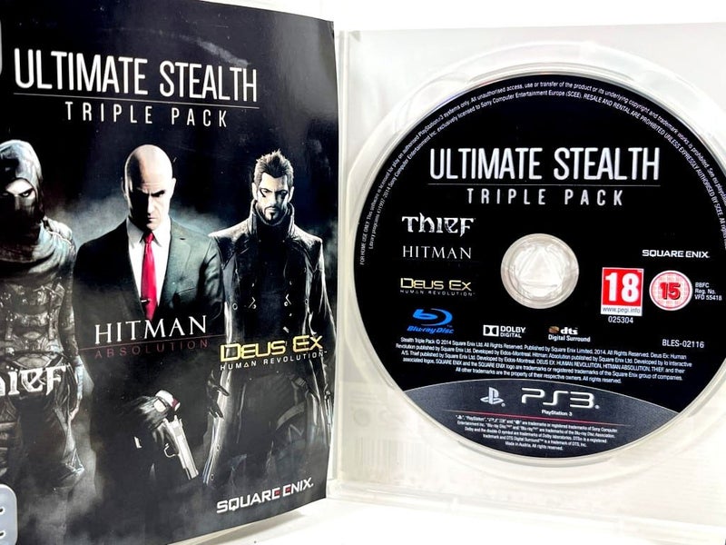 Ultimate Stealth Triple Pack (3 GAME BUNDLE) PS3 *MINT COMPLETE* Carousel 3