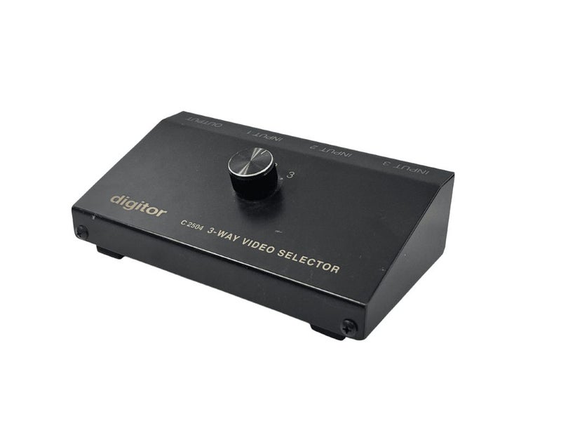 Digitor 3 Way Video Switch Box - AV Switch - Metal Case Edition - Model C2504 Carousel 5