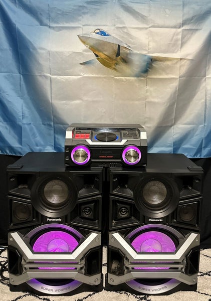 Panasonic Max-770 3300w Rms Rgb Lights Huge 15"subs USB CD Bluetooth AUX IN Carousel 2