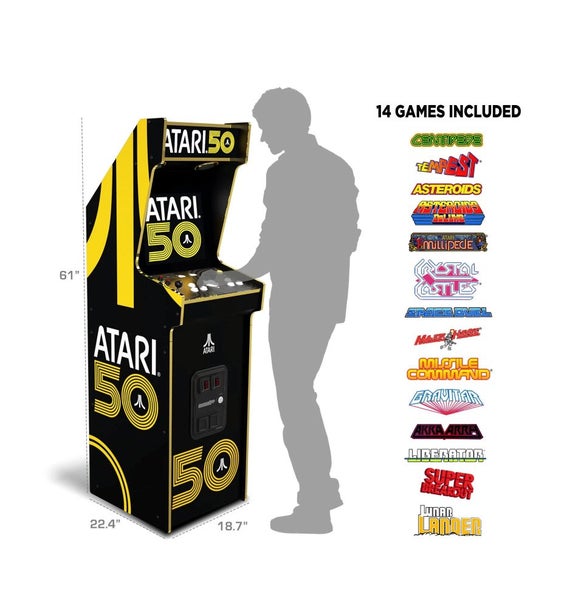 RETRO Arcade1Up - ATARI 50th Anniversary Deluxe Arcade Machine *IN STOCK NZ* Carousel 1