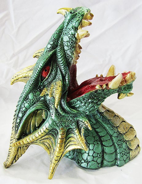 Green and gold dragon wine bottle holder (MK116) Carousel 2